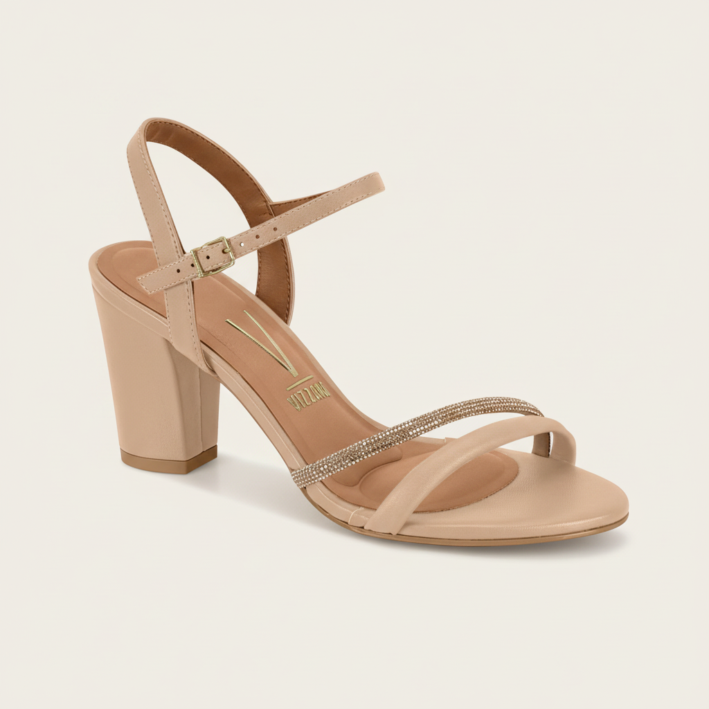 Sandalias Beige Y Dorado Vizzano 6262