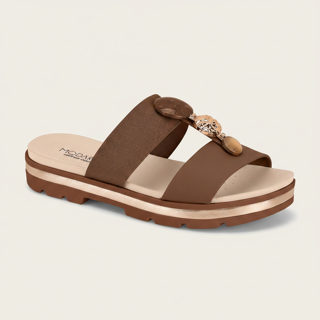 Sandalias Avellana / Oro Rosado Modare 7132