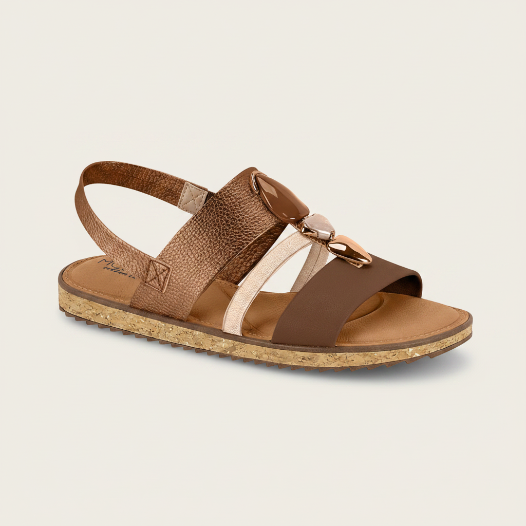 Sandalias Bronce / Avellana / Oro Rosado / Camel Modare 7141