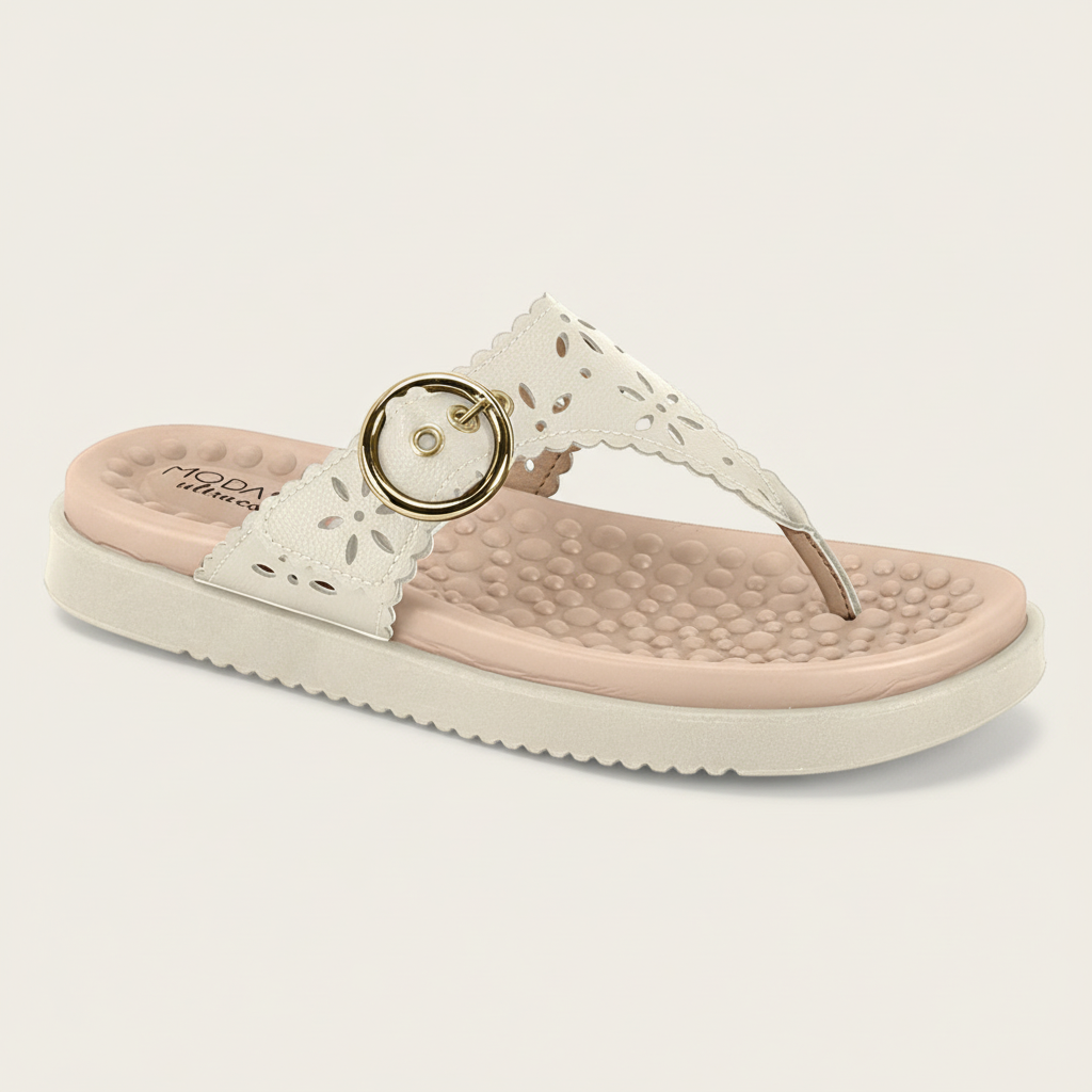 Chanclas Blanco Hueso Modare 7178