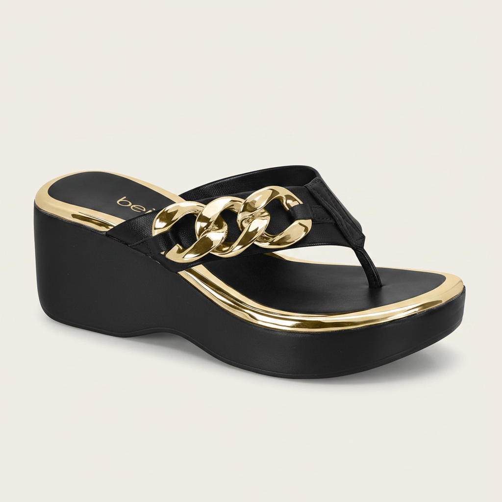 Chanclas Negro Beira Rio 8455