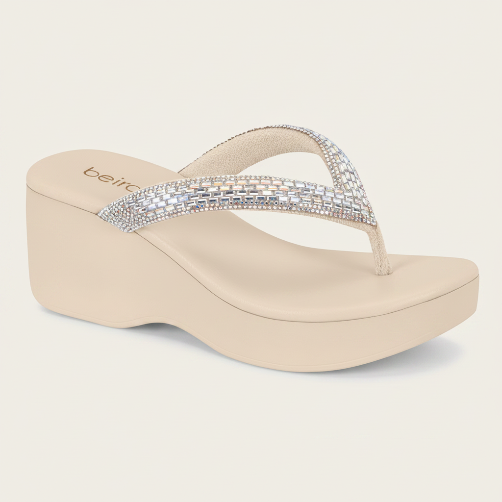 Chanclas Crema Beira Rio 8455