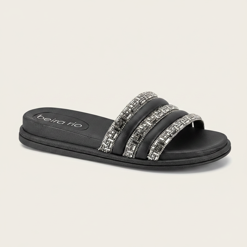 Chanclas Negro Beira Rio 8528